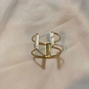 Gold statement cuff